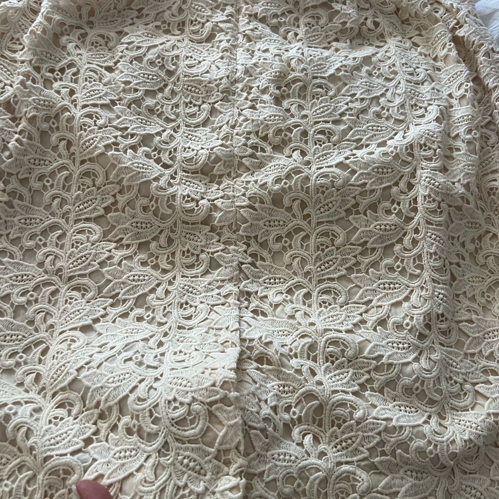 Talbots Cream Lace Pencil Skirt, Spring, Size 18W - Picture 5 of 6